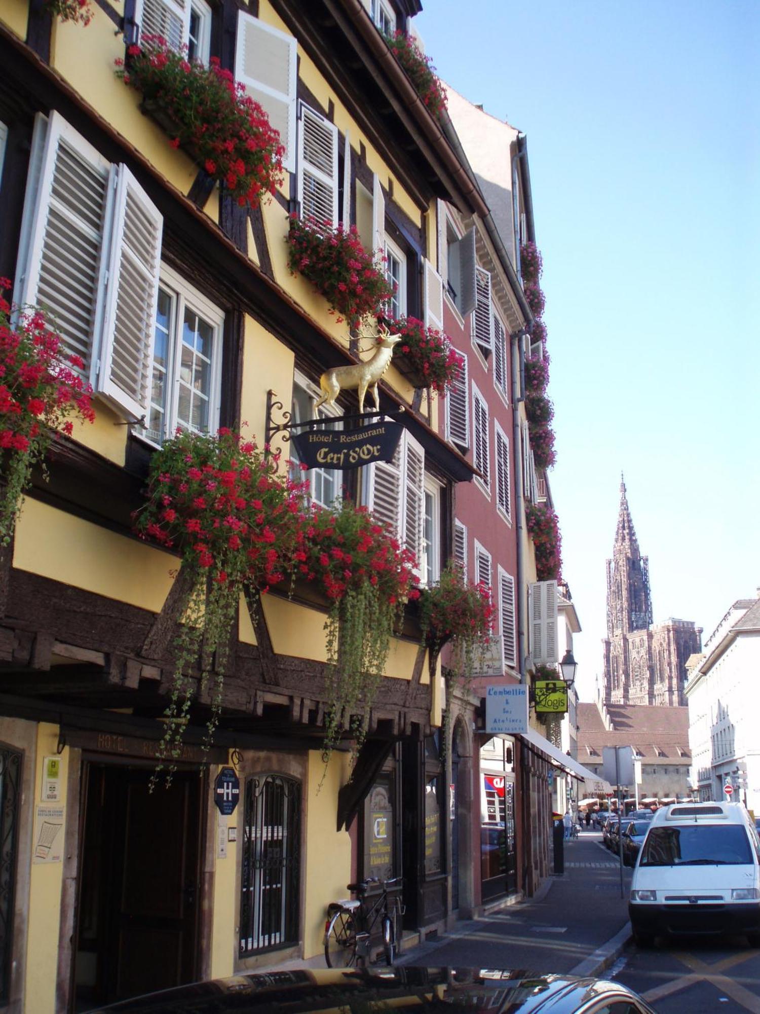 Hotel Restaurant Au Cerf D'Or Strasbourg Exterior photo